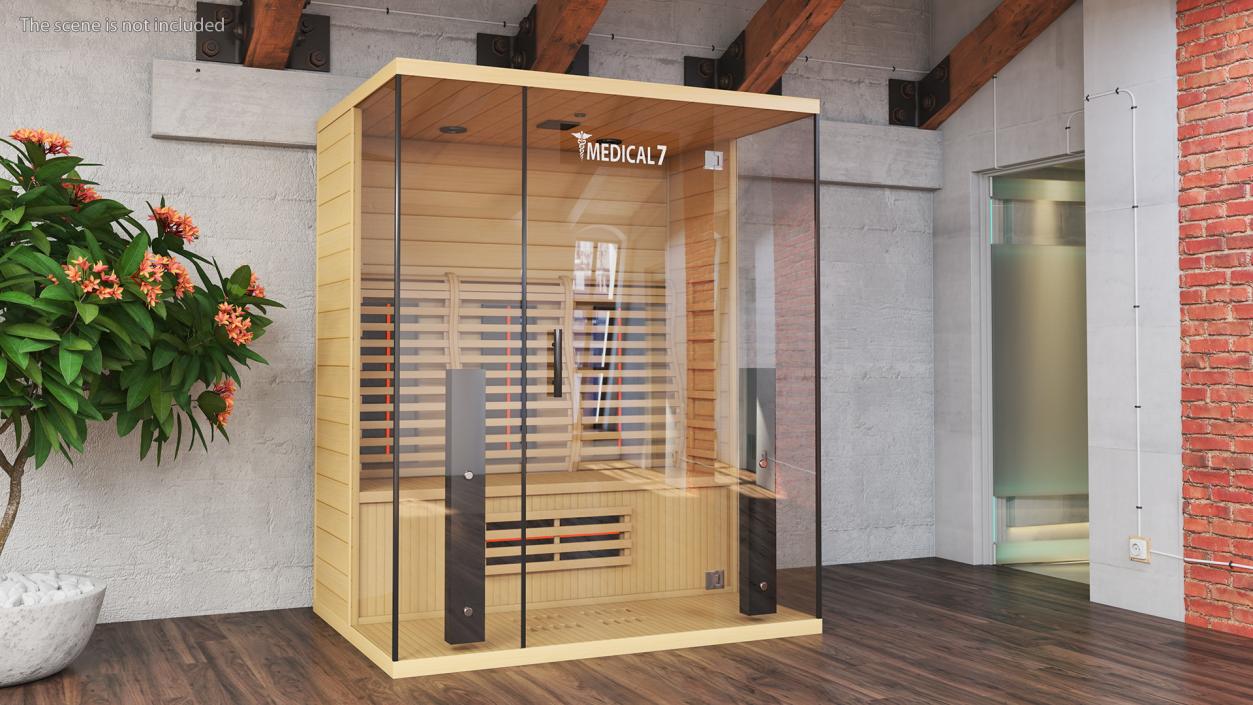 Medical 7 Ultra Full Spectrum Infrared Sauna 3D model