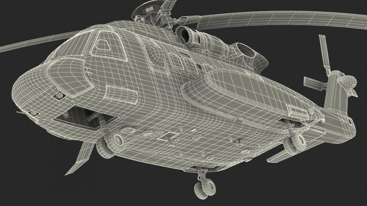 Civil Helicopter Generic 3D model