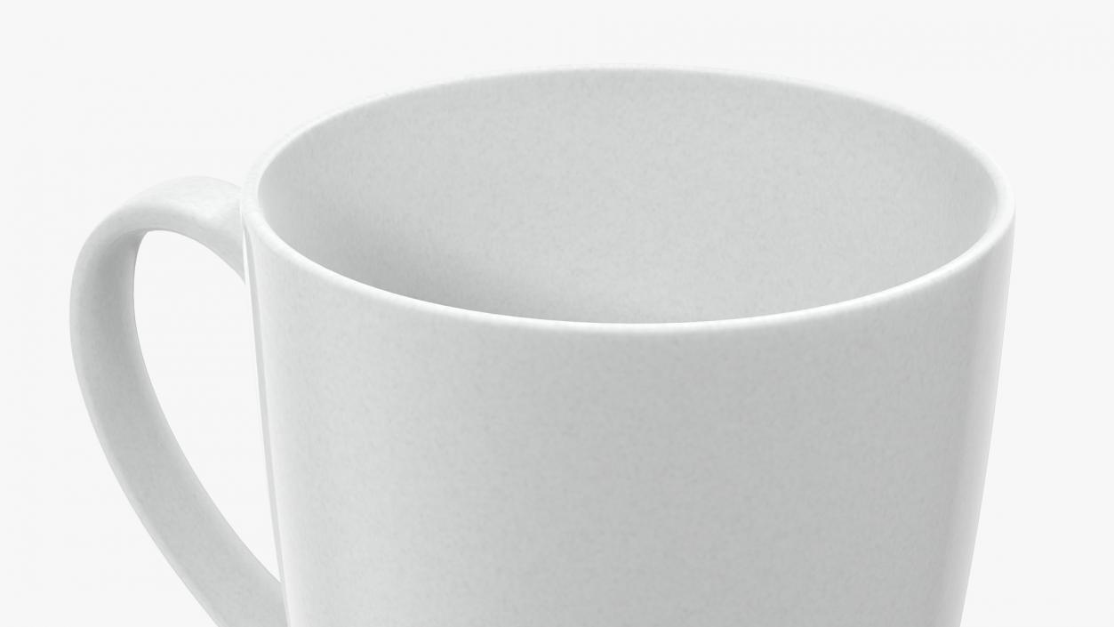 3D Classic Style White Ceramic Mug