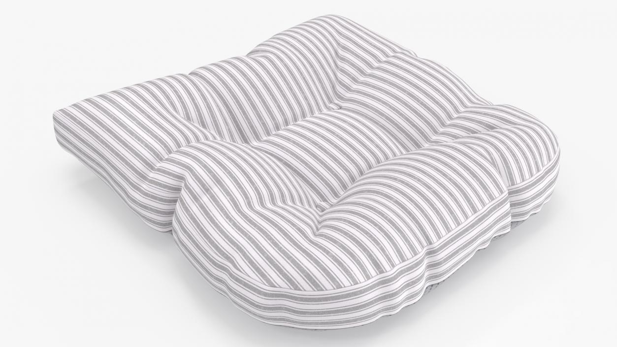 3D Chair Seat Cushion Striped