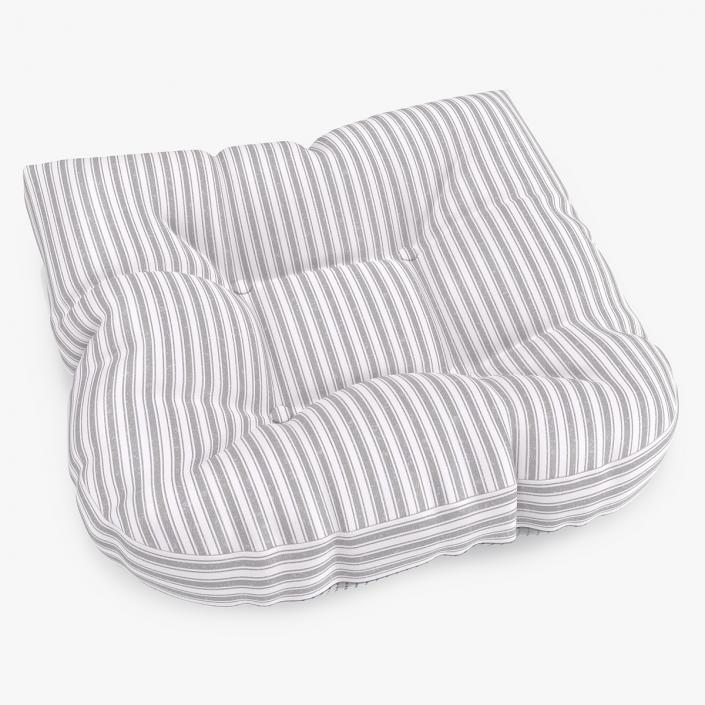 3D Chair Seat Cushion Striped