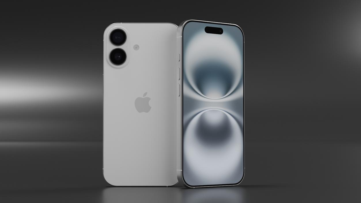 3D model IPhone 16 White