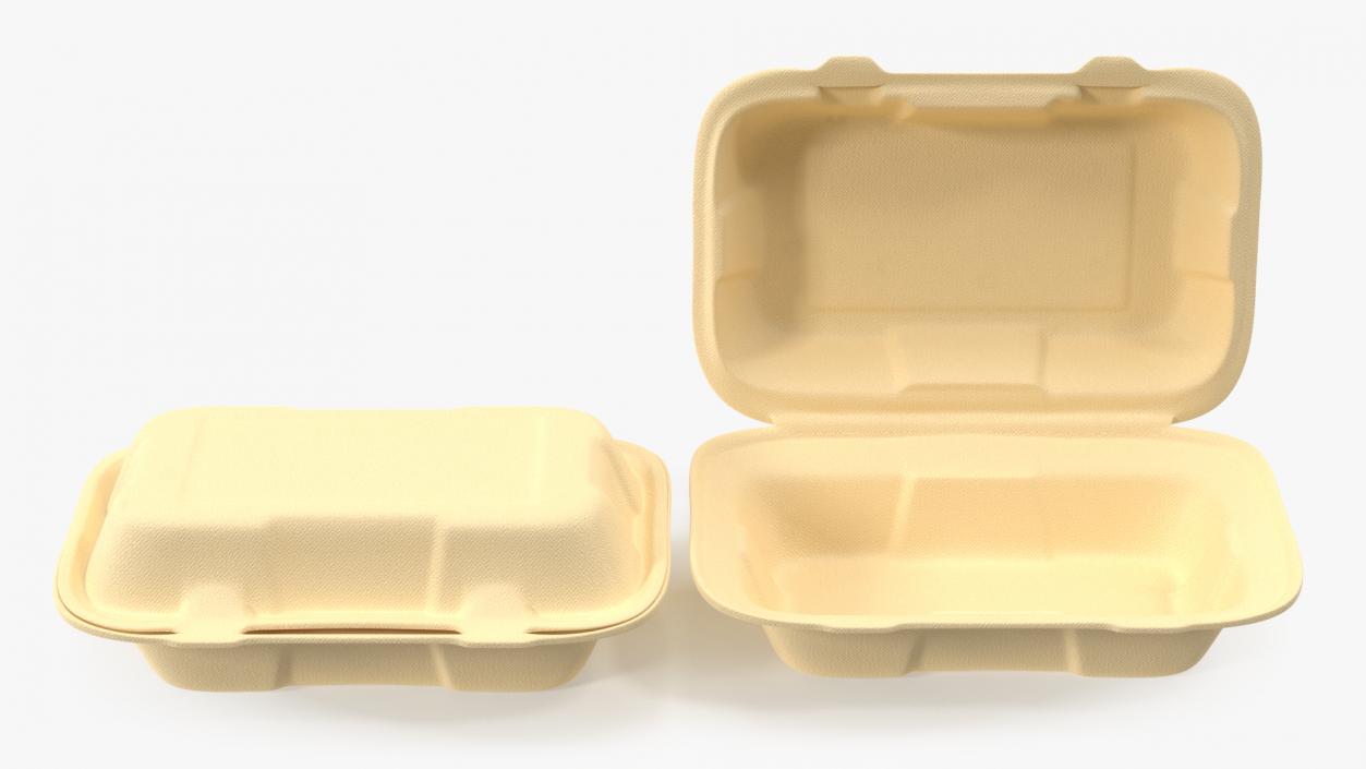 3D Bagasse Container Set