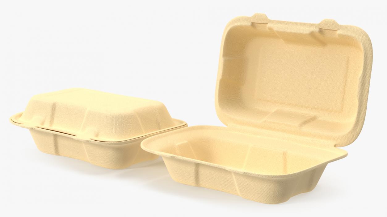 3D Bagasse Container Set