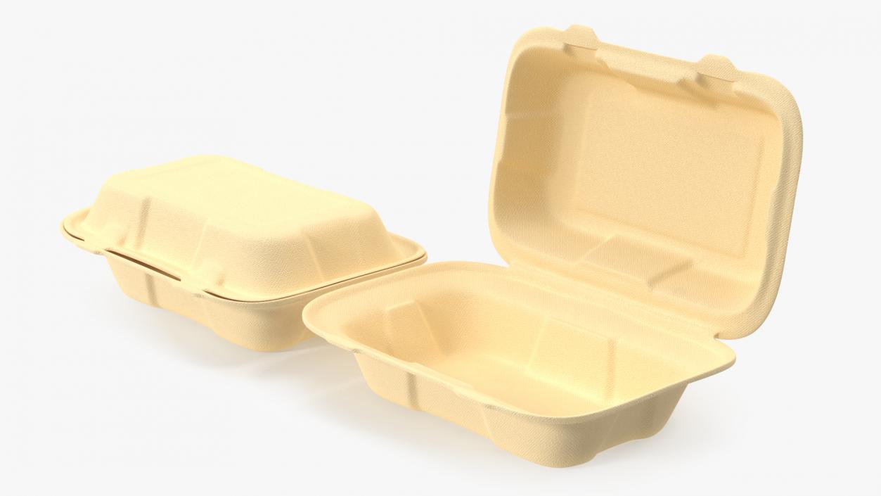 3D Bagasse Container Set