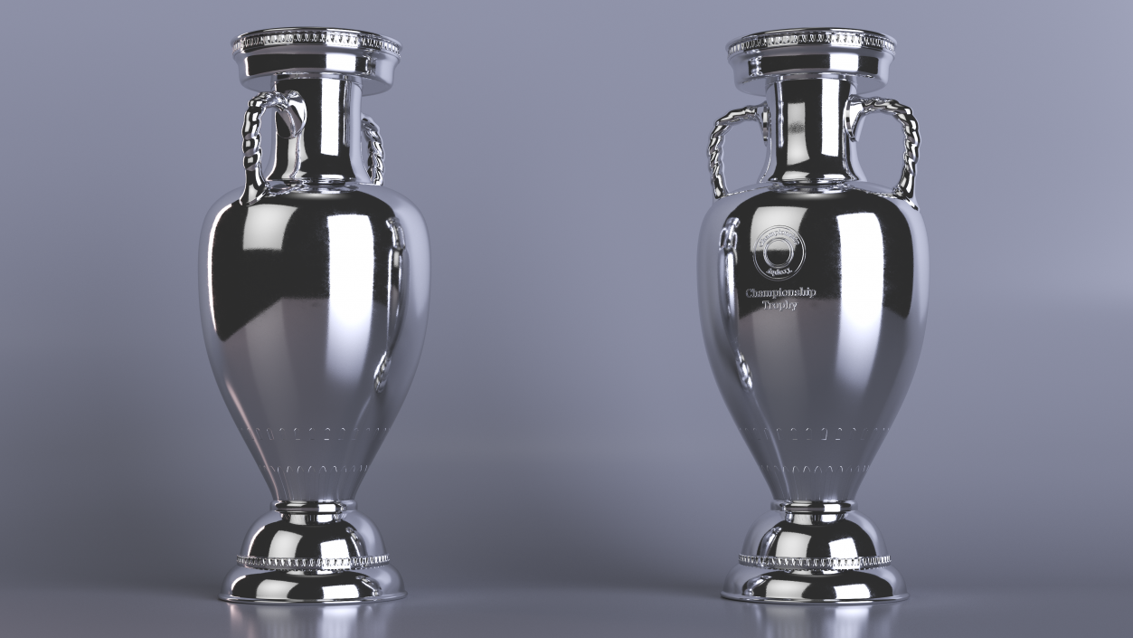 3D Soccer Championship Cup model