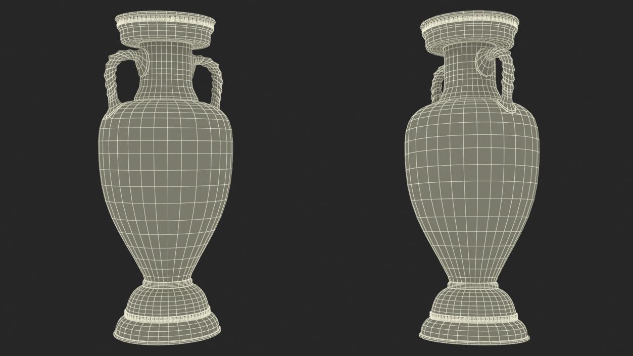 3D Soccer Championship Cup model