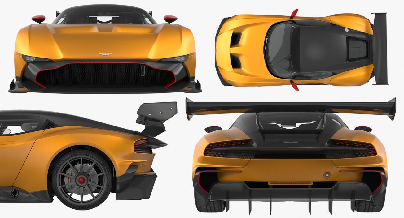 3D Aston Martin Vulcan 2016 Rigged