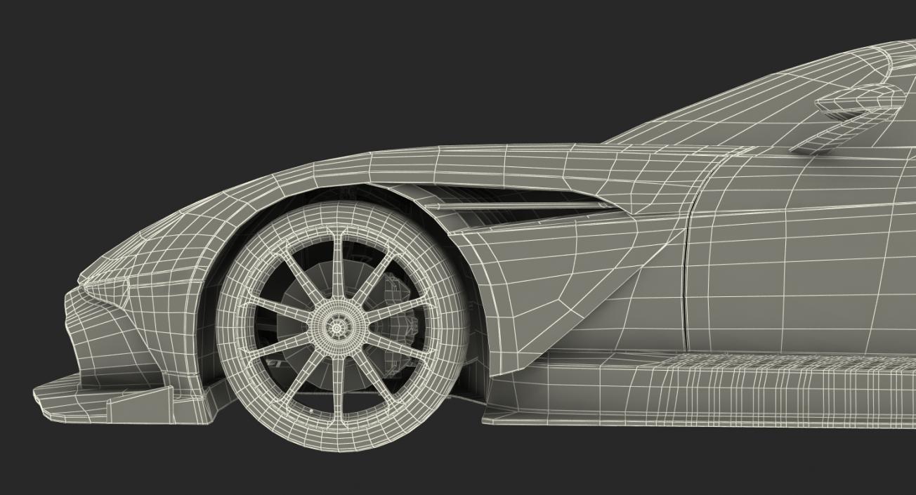 3D Aston Martin Vulcan 2016 Rigged