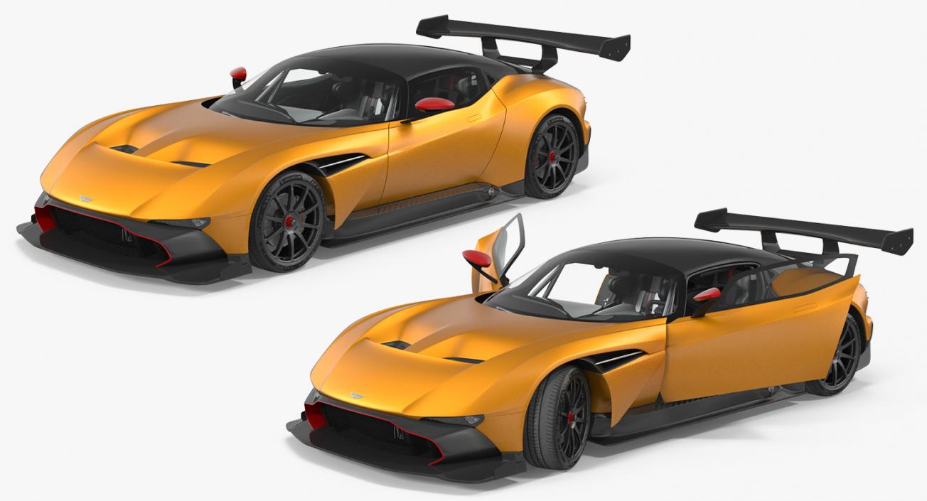 3D Aston Martin Vulcan 2016 Rigged