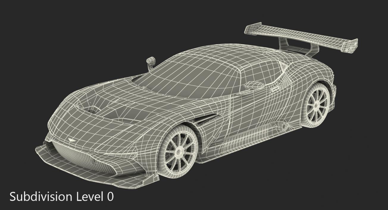 3D Aston Martin Vulcan 2016 Rigged