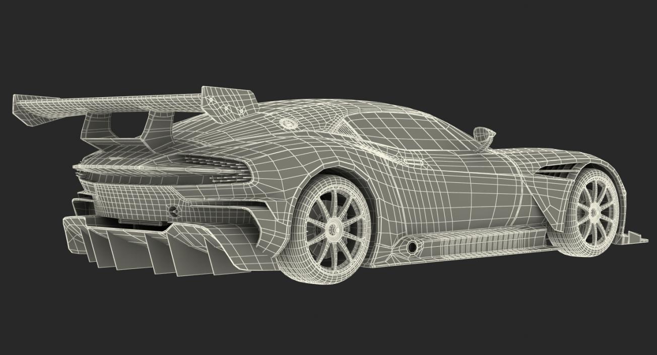 3D Aston Martin Vulcan 2016 Rigged