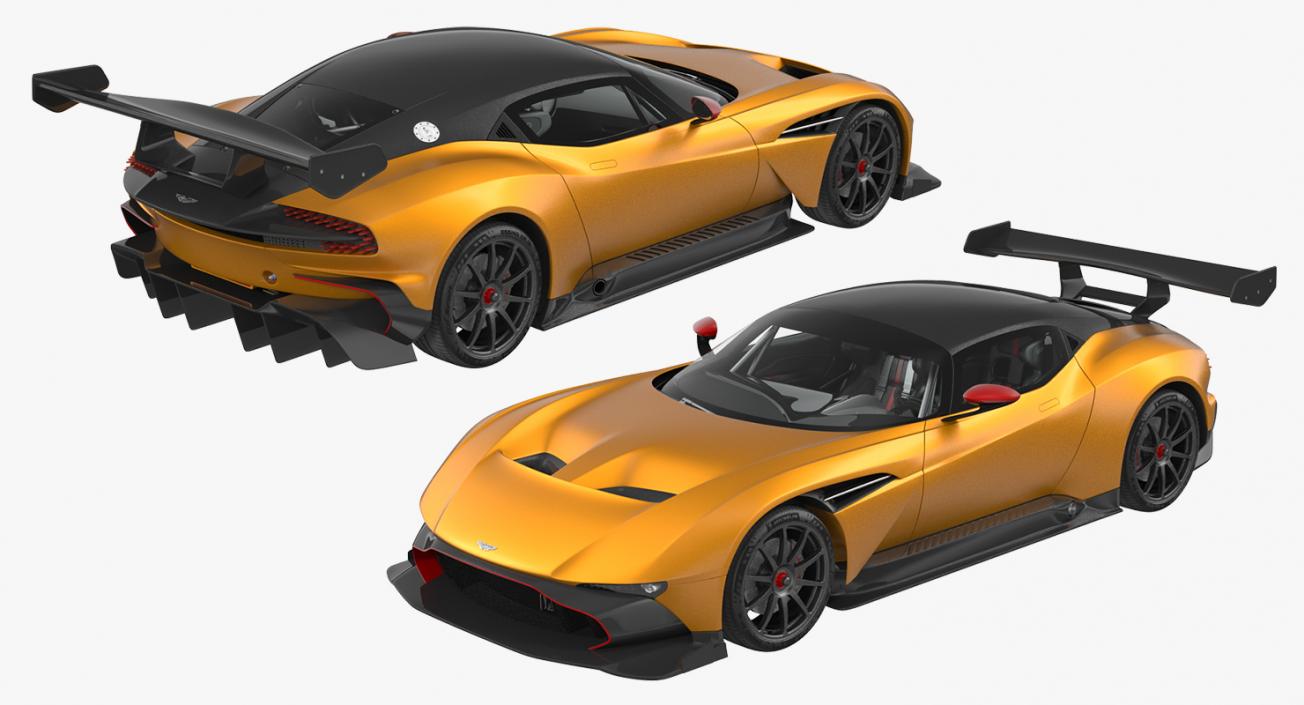 3D Aston Martin Vulcan 2016 Rigged