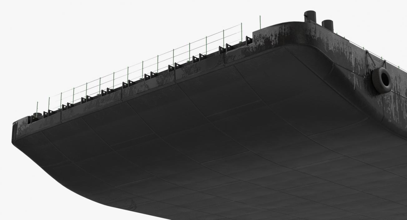 Flat Top Barge 3D model