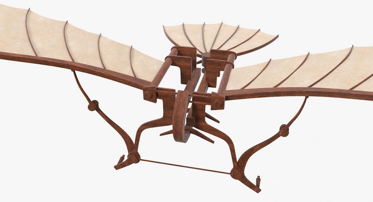 Leonardo Da Vinci Flying Machine Rigged 3D model