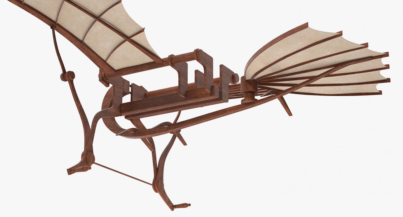 Leonardo Da Vinci Flying Machine Rigged 3D model