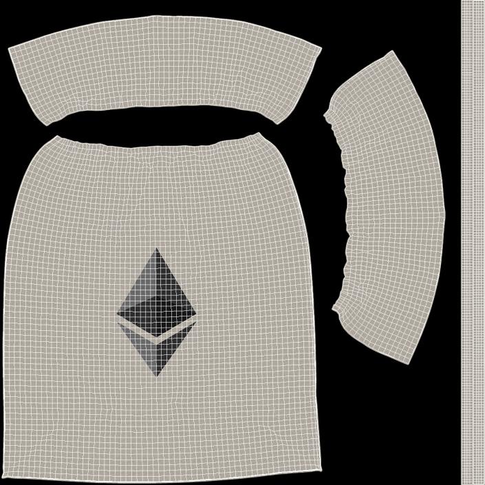 3D Money Bag Ethereum model