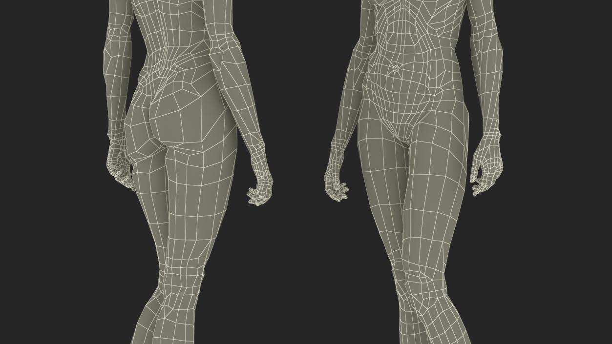 3D model European Woman Nude Style