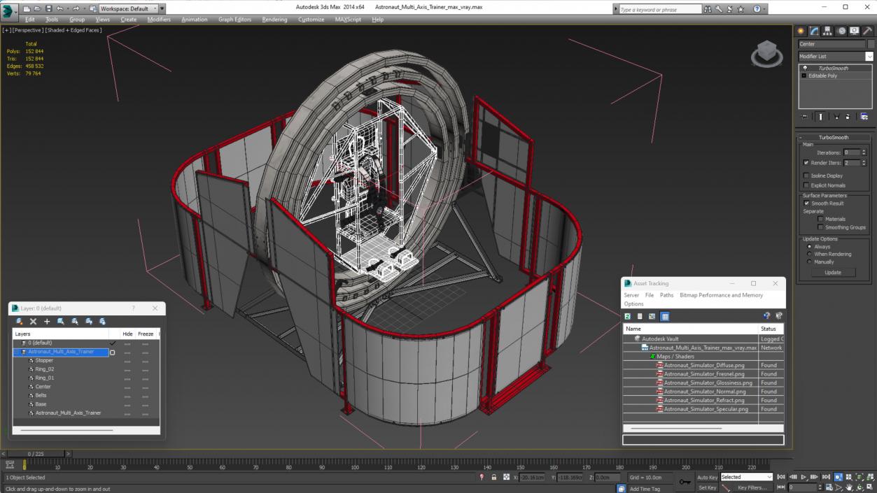 3D Astronaut Multi Axis Trainer model