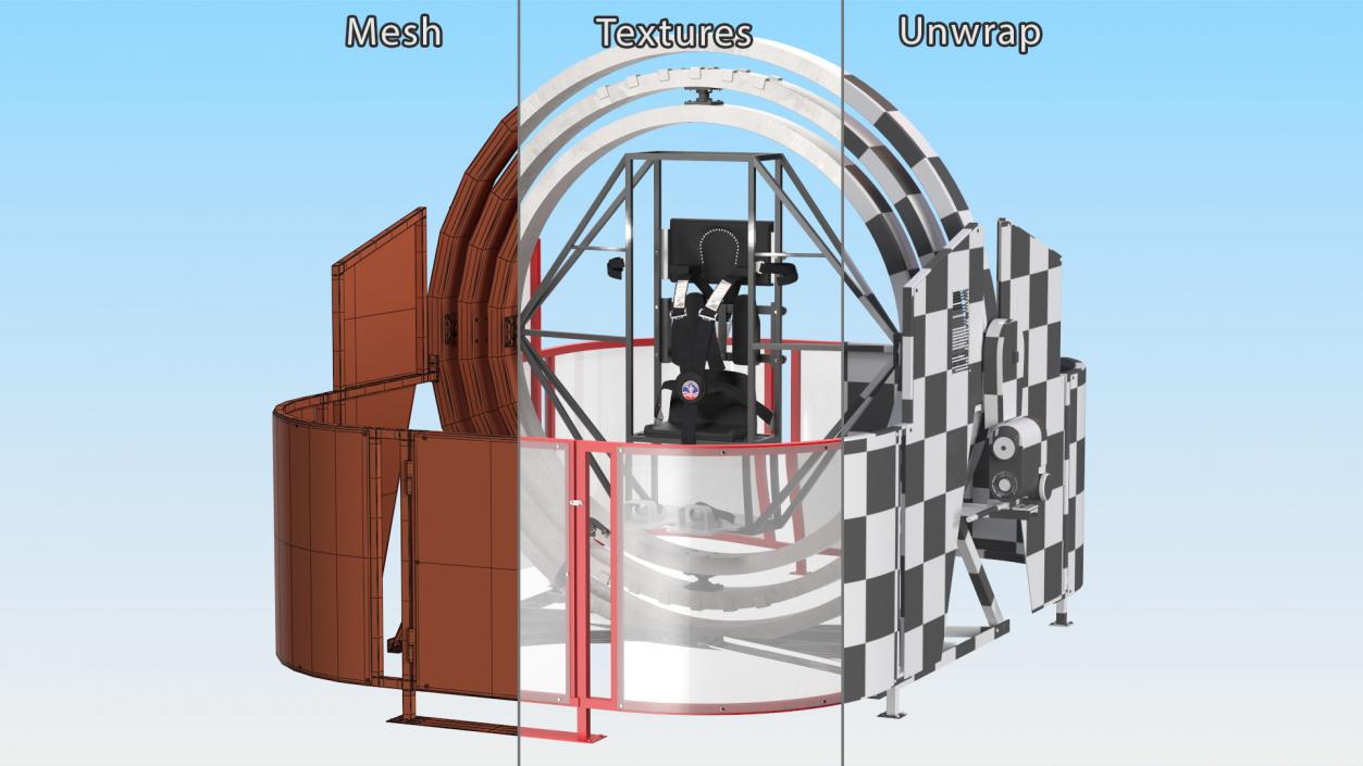 3D Astronaut Multi Axis Trainer model