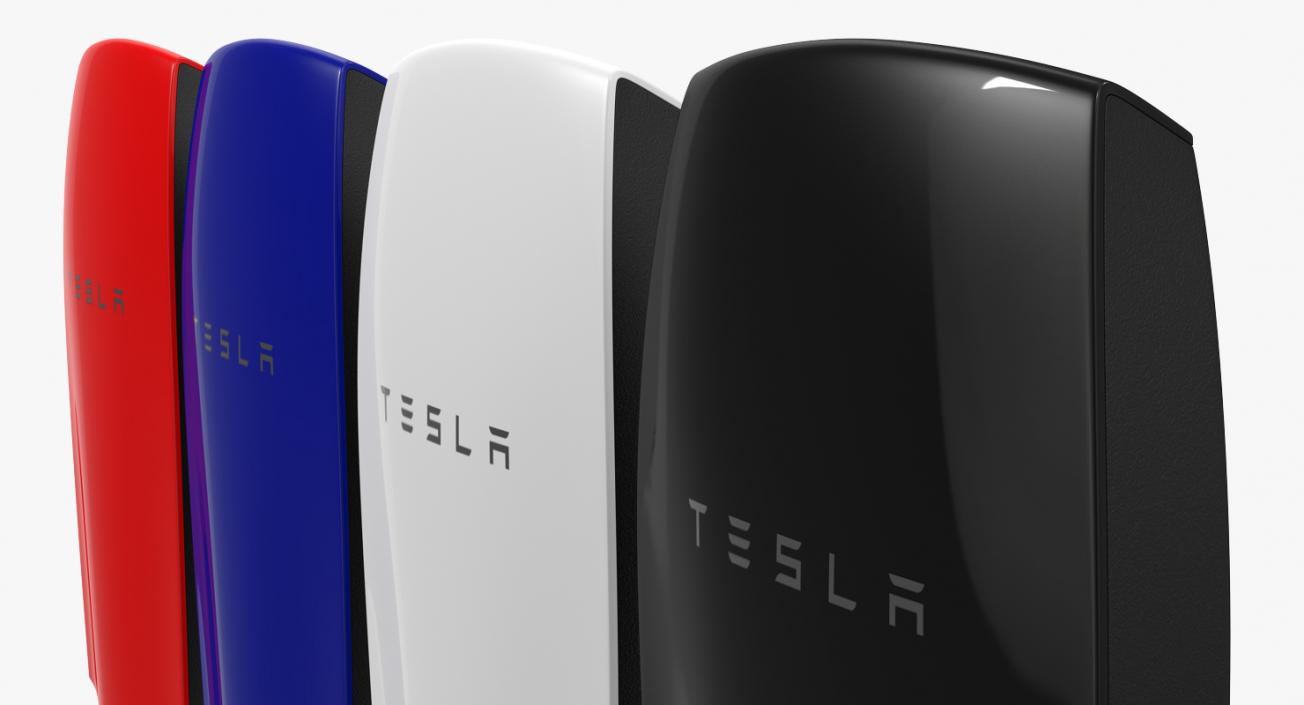 Tesla Powerwall Set 3D model