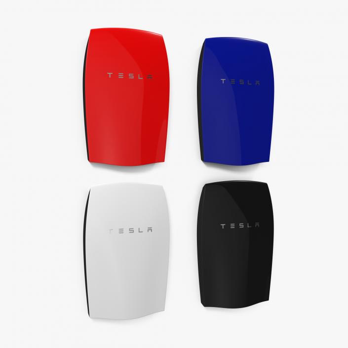 Tesla Powerwall Set 3D model