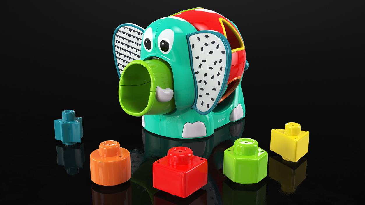 3D model Elephant Shape Sorter Toy