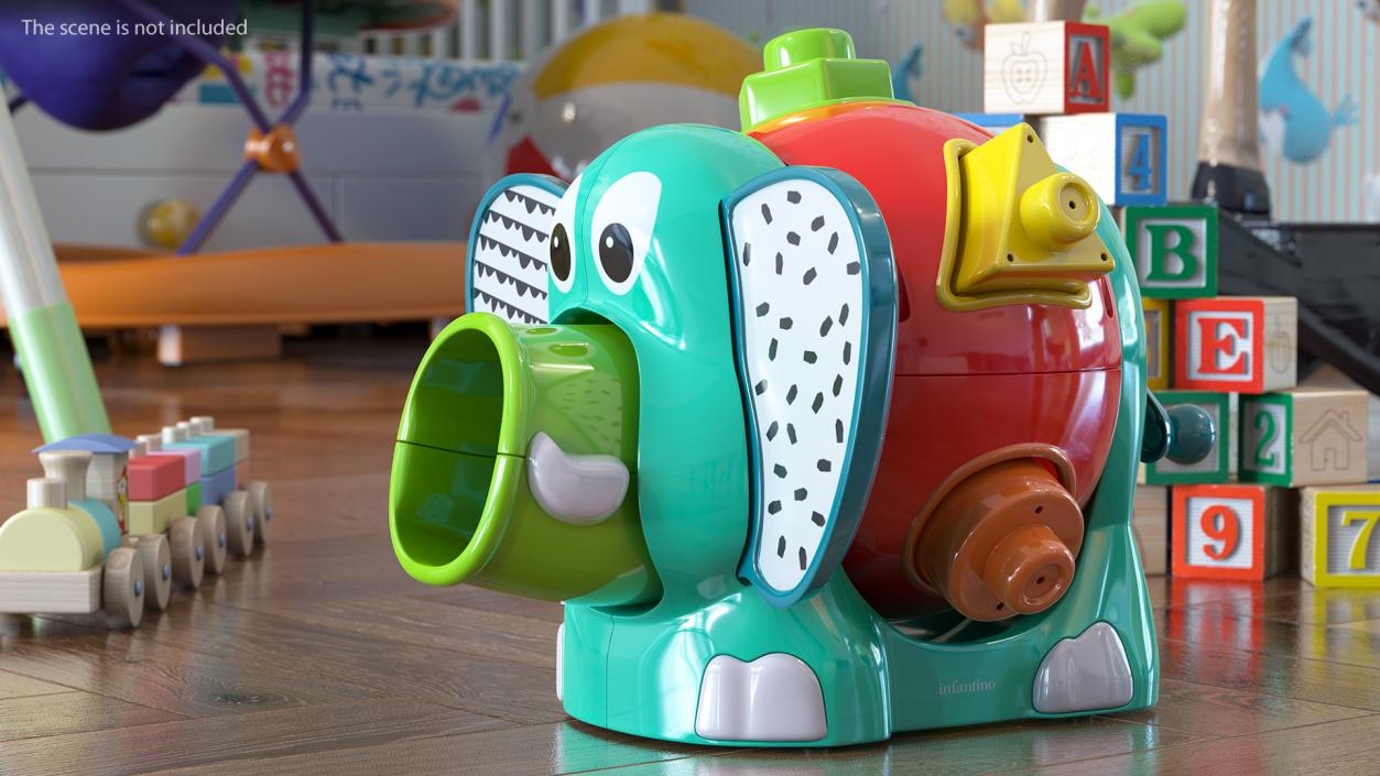 3D model Elephant Shape Sorter Toy