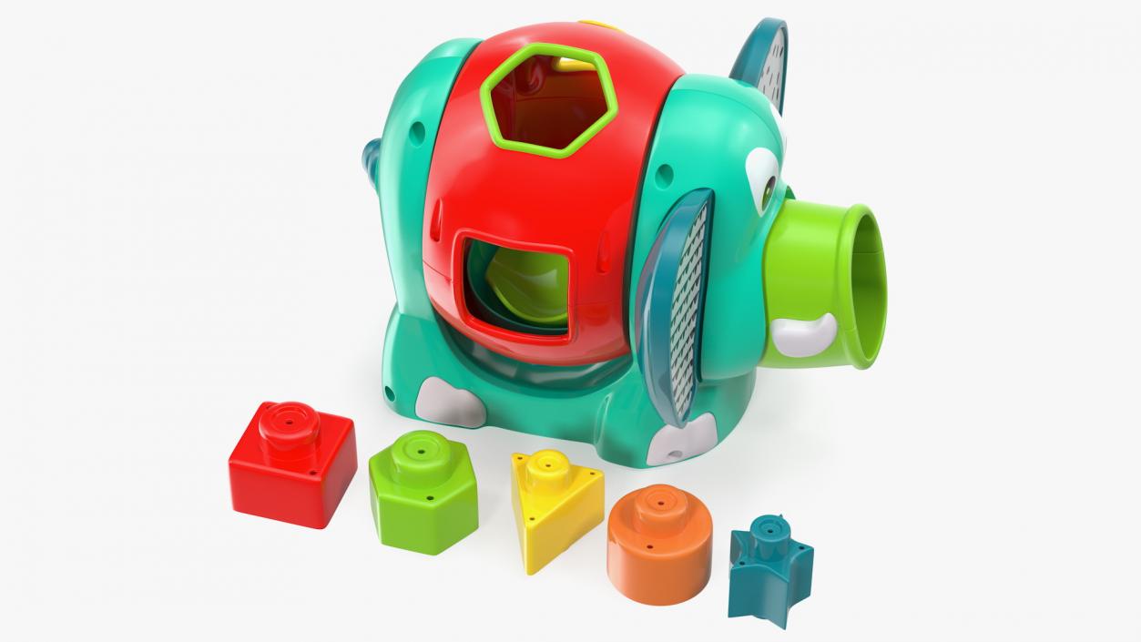 3D model Elephant Shape Sorter Toy