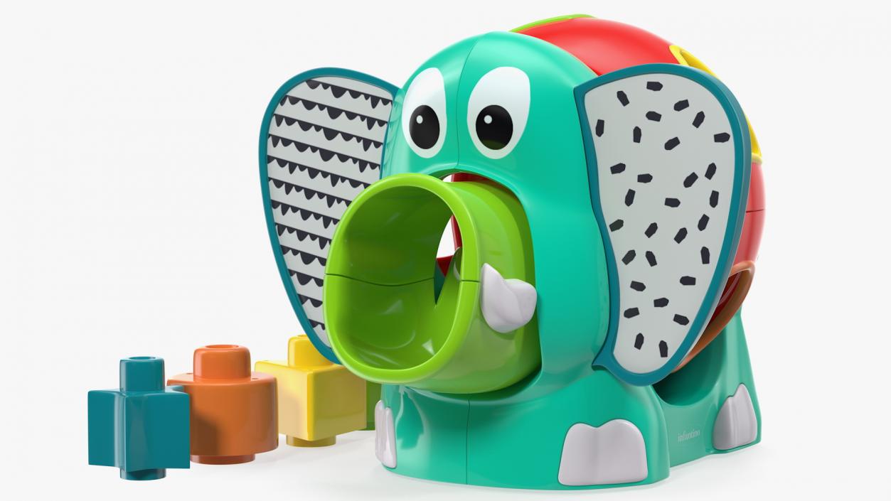 3D model Elephant Shape Sorter Toy