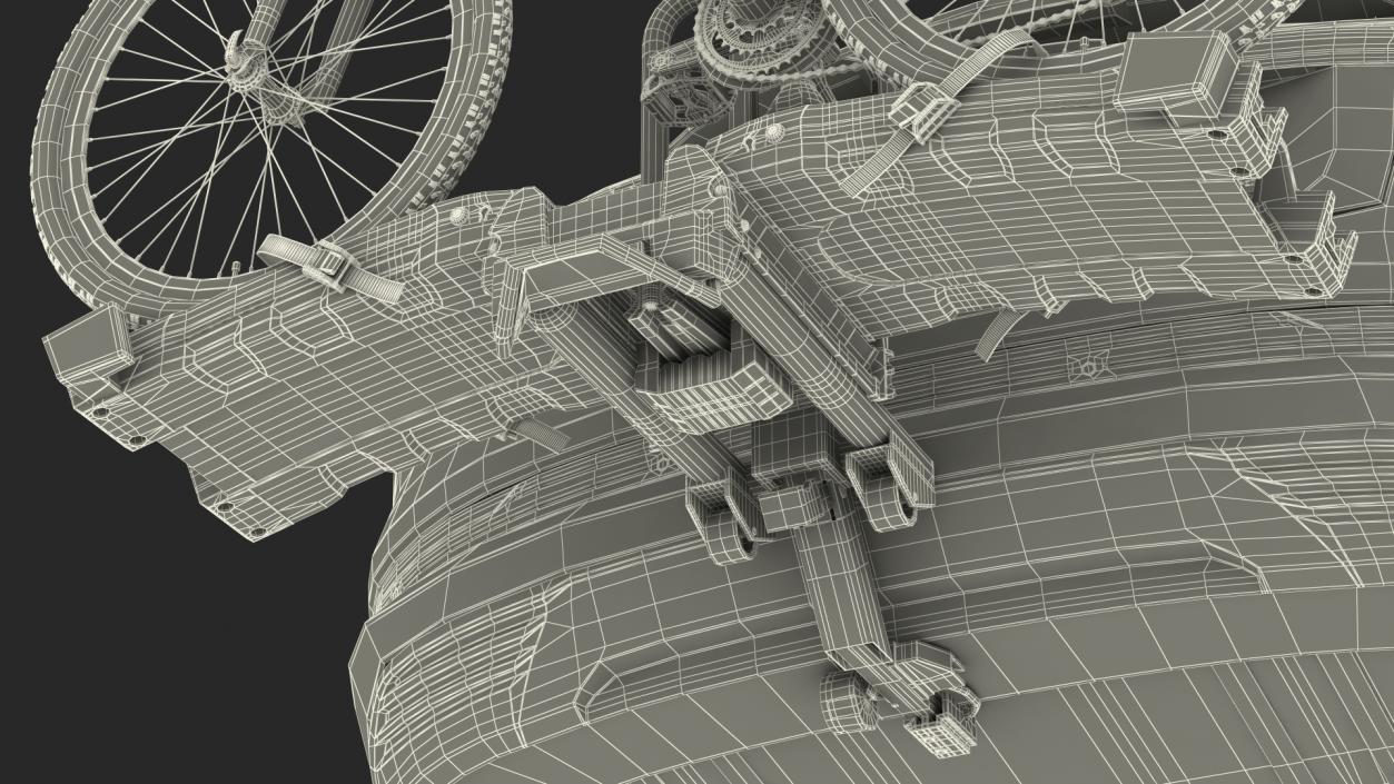 Audi E-tron with Thule EasyFold XT2 Mountain Bike 3D model