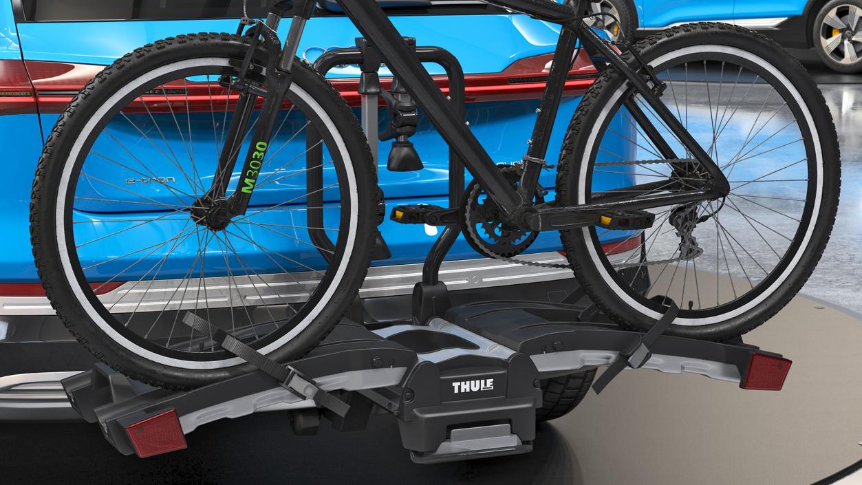 Audi E-tron with Thule EasyFold XT2 Mountain Bike 3D model