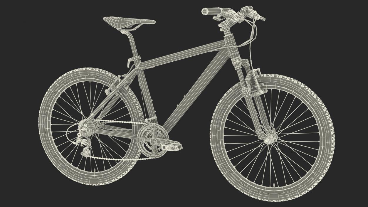 Audi E-tron with Thule EasyFold XT2 Mountain Bike 3D model