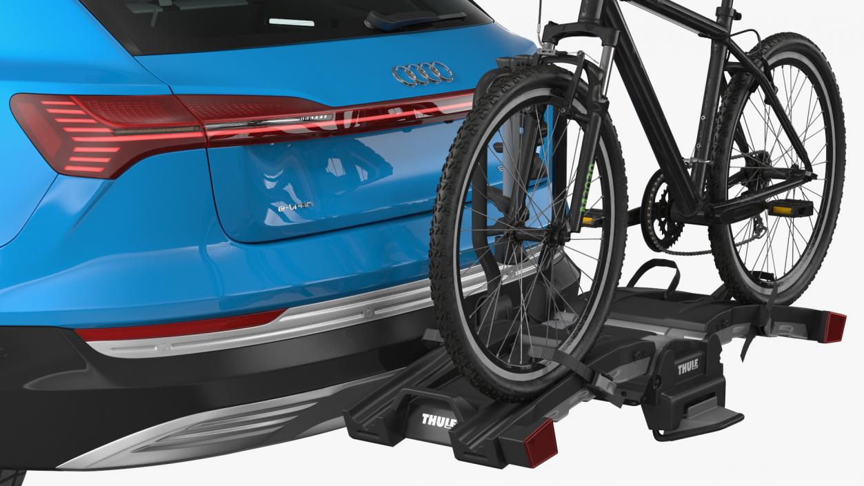 Audi E-tron with Thule EasyFold XT2 Mountain Bike 3D model