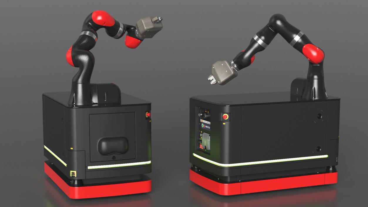 Autonomous Robot Hand with Manipulator Rigged for Cinema 4D 3D model