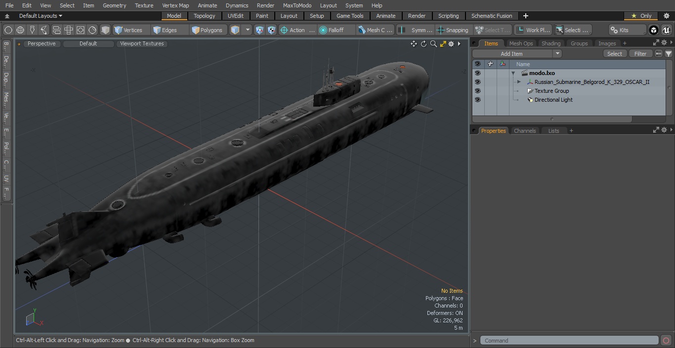 3D Russian Submarine Belgorod K-329 OSCAR II