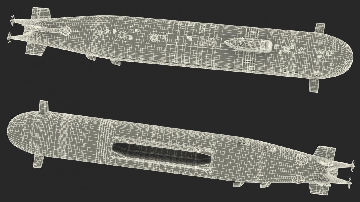 3D Russian Submarine Belgorod K-329 OSCAR II