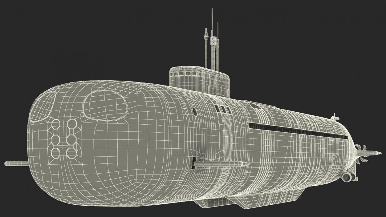 3D Russian Submarine Belgorod K-329 OSCAR II