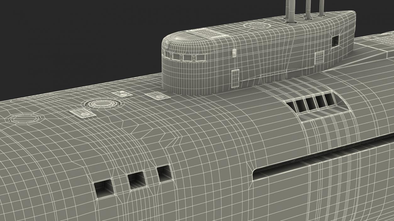 3D Russian Submarine Belgorod K-329 OSCAR II