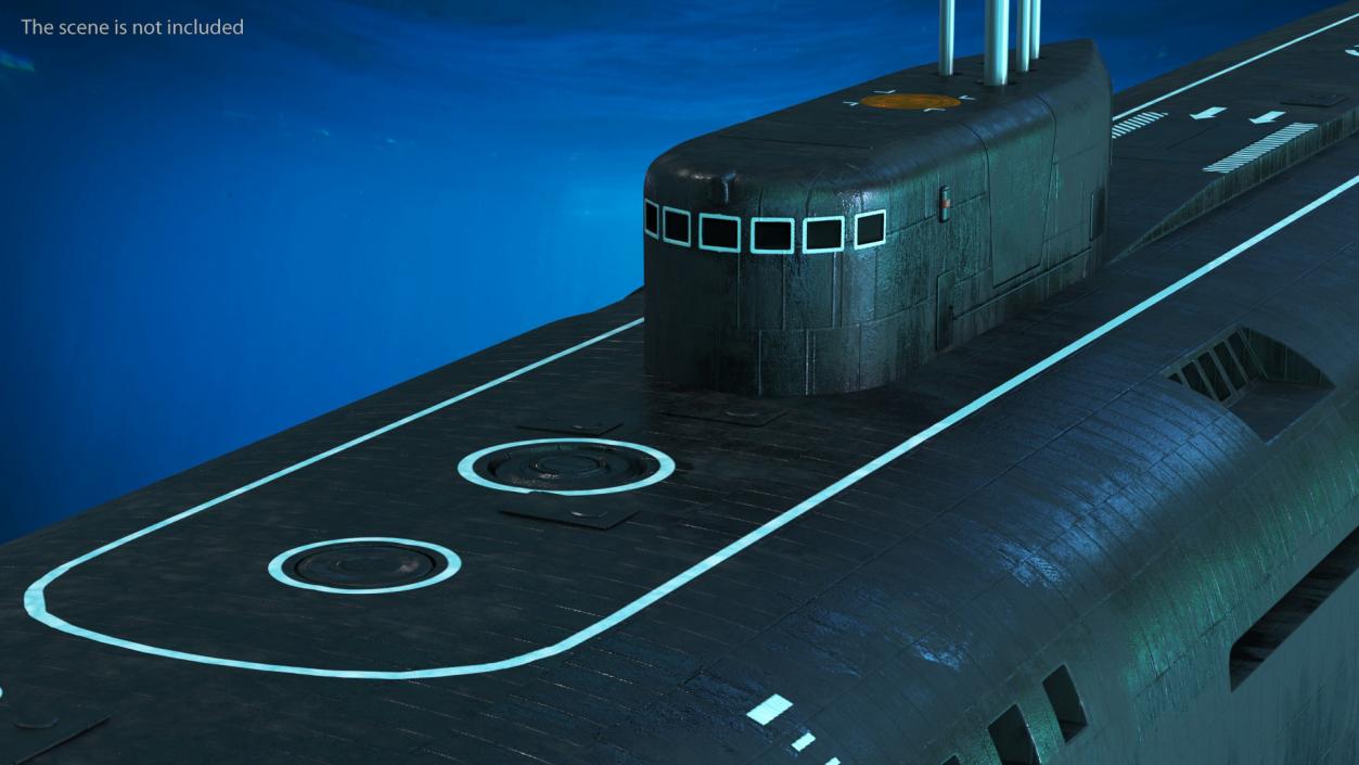 3D Russian Submarine Belgorod K-329 OSCAR II