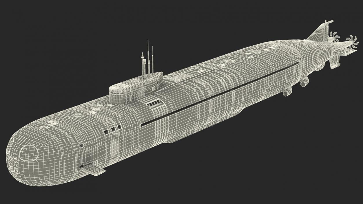 3D Russian Submarine Belgorod K-329 OSCAR II