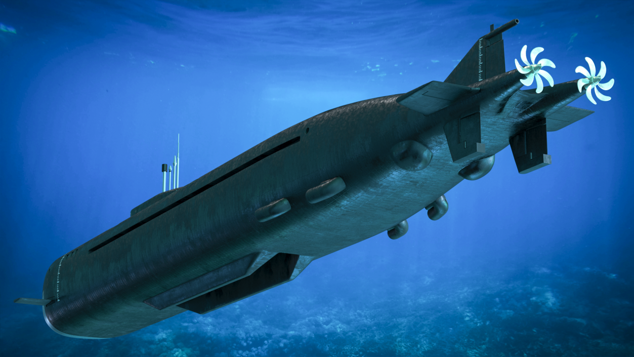 3D Russian Submarine Belgorod K-329 OSCAR II