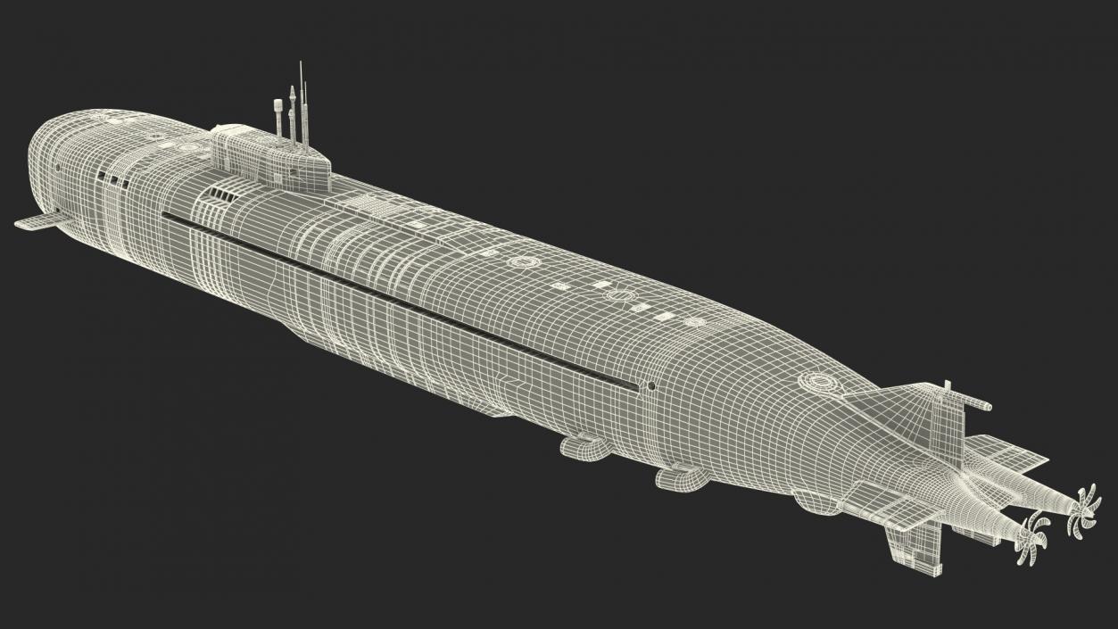 3D Russian Submarine Belgorod K-329 OSCAR II