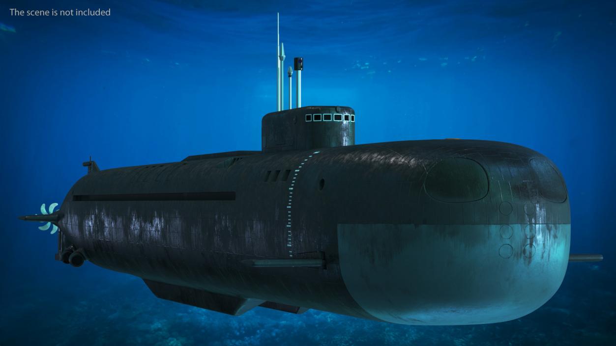 3D Russian Submarine Belgorod K-329 OSCAR II