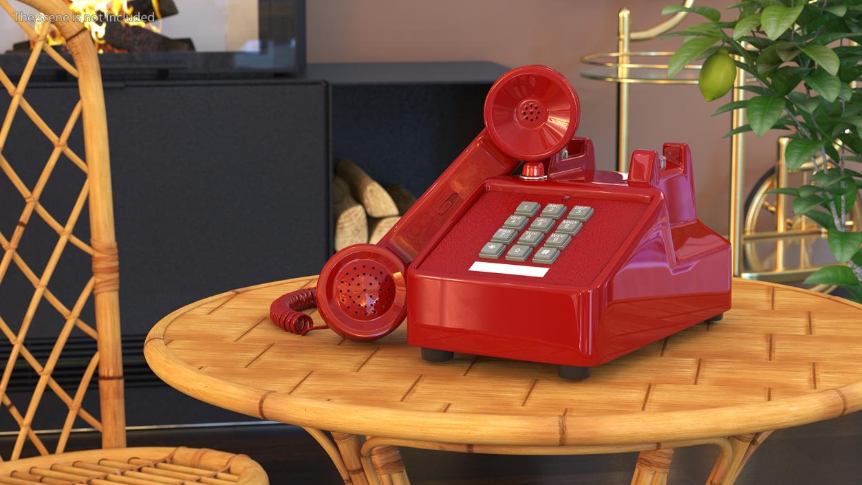 Bittel Antique Retro Telephone Off Hook 3D model