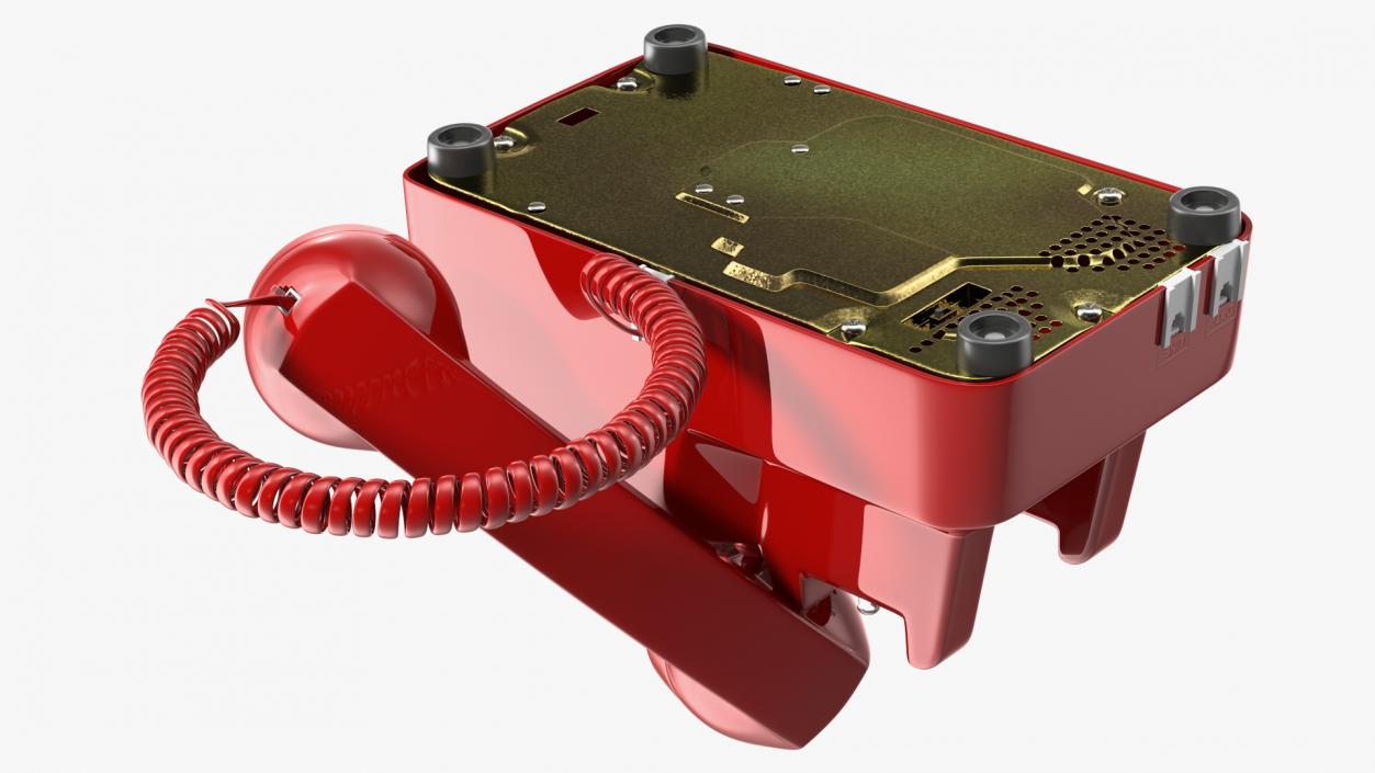 Bittel Antique Retro Telephone Off Hook 3D model