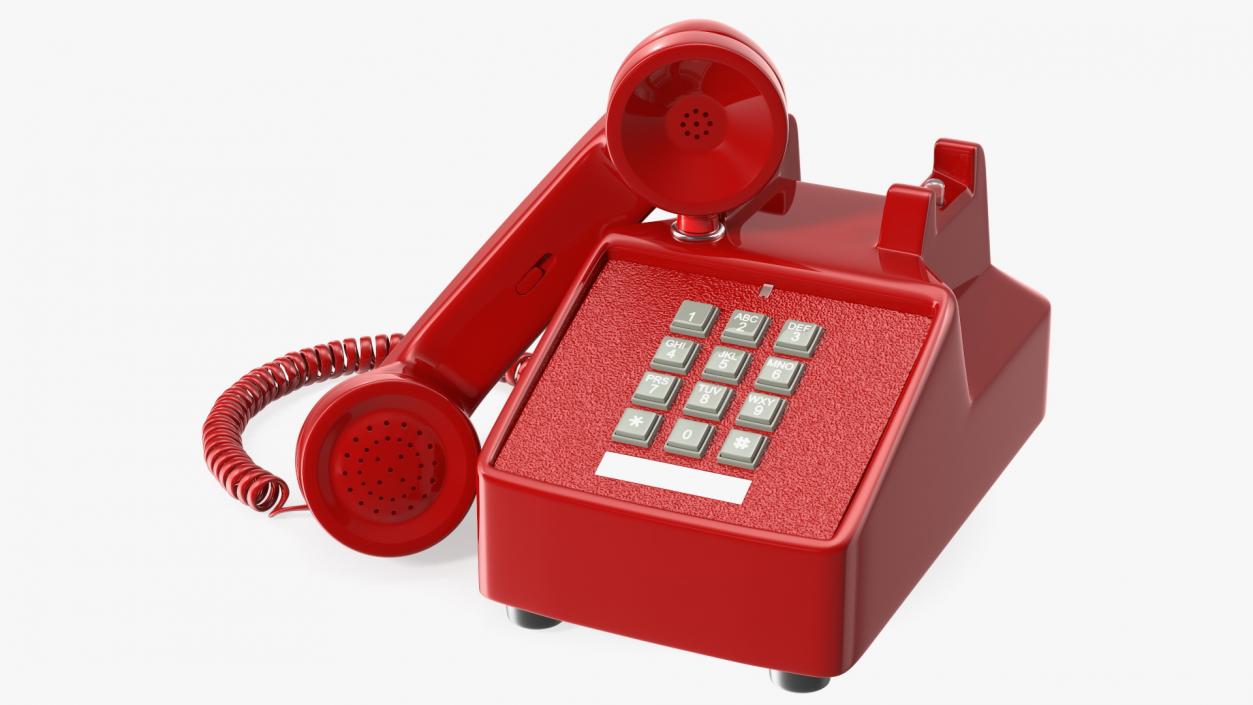 Bittel Antique Retro Telephone Off Hook 3D model