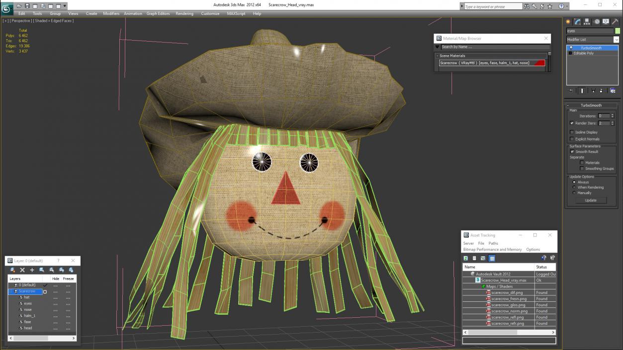 Scarecrow Head 3D model