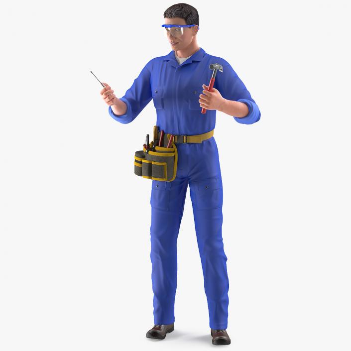 3D Electrician Rigged model