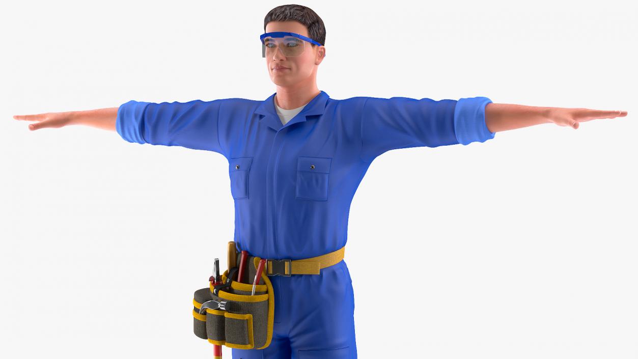 3D Electrician Rigged model